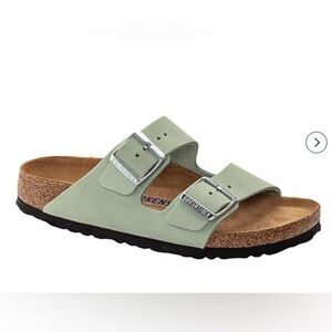 Birkenstock Arizona Soft Footbed Nubuck Leather Sandal